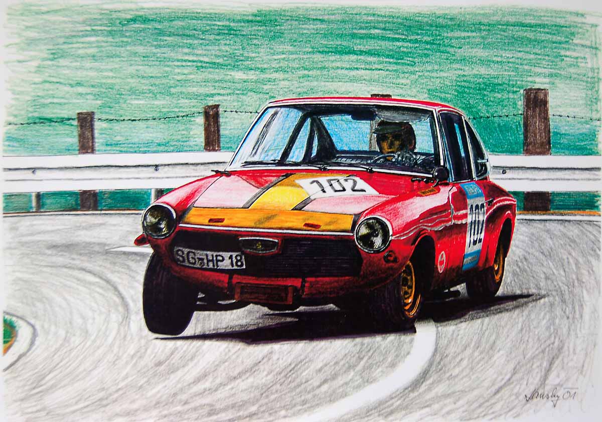 Klaus Braun auf Glas 1300 GT anno 1970 ...